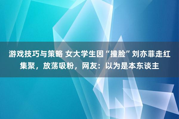 游戏技巧与策略 女大学生因“撞脸”刘亦菲走红集聚，放荡吸粉，网友：以为是本东谈主