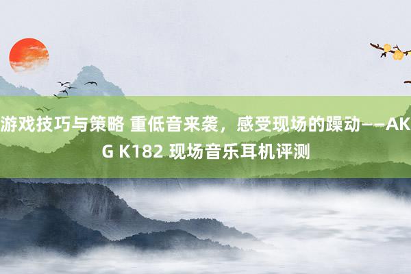 游戏技巧与策略 重低音来袭，感受现场的躁动——AKG K182 现场音乐耳机评测