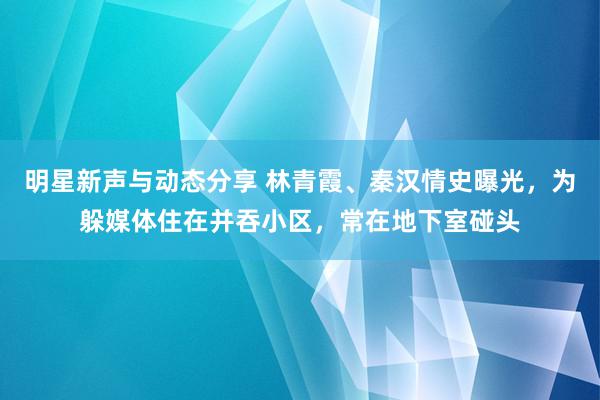 明星新声与动态分享 林青霞、秦汉情史曝光，为躲媒体住在并吞小区，常在地下室碰头