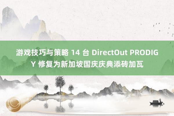 游戏技巧与策略 14 台 DirectOut PRODIGY 修复为新加坡国庆庆典添砖加瓦